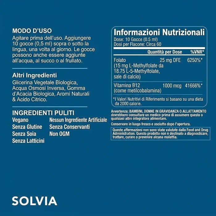 Solvia Metilfolato Puro - Solvia IT