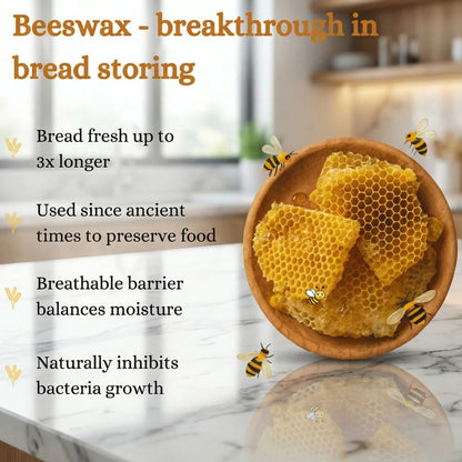 Premium Bread Bags in 100% Cotton and Beeswax - Solvia USA