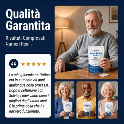 Acido R-Alfa Lipoico — 600 mg di forma R pura in capsule molli - Solvia IT
